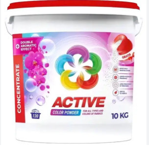 Порошок для прання Active  Колор 10кг (відро) (4820196010692)