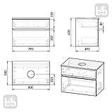 Комплект меблів Imprese BLATNA L 80 см підвісний f32108Dr, фото 2