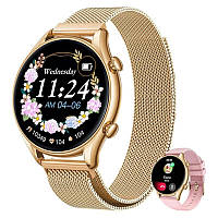 Женские умные часы Nongamx Smart Watch Смарт-часы с подсчетом калорий, Водонепроницаемые спортивные часы