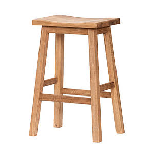Табурет барний стілець дерев`яний з твердим сиінням барна табуретка для кухні барні табурети стільці Хвиля