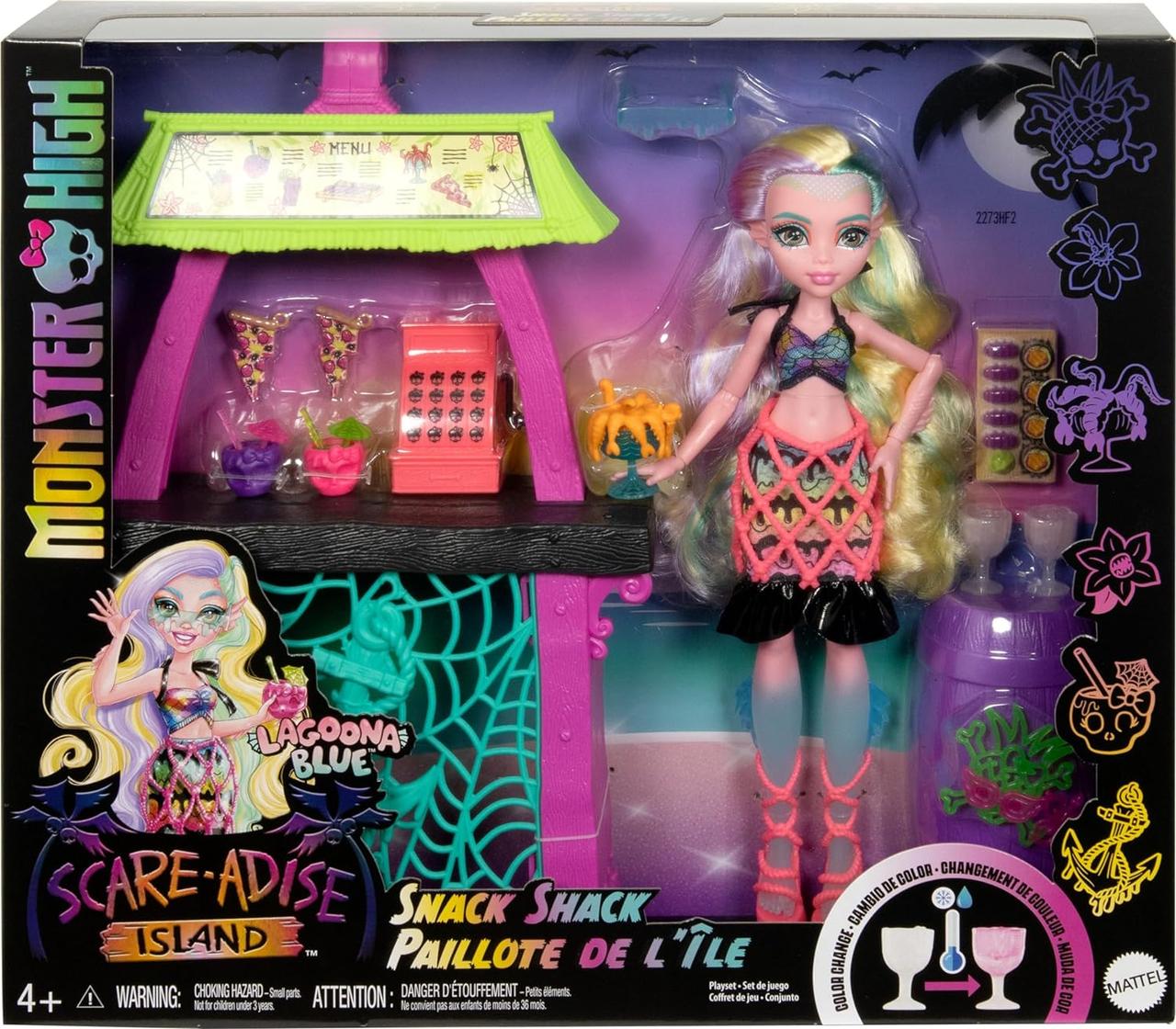 Лялька Monster High Scare-adise Island Snack Shack LAGOONA BLUE - Ігровий набір Монстер Хай Лагуна Блю HRP70, фото 1