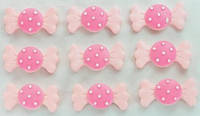 Кабашоны конфетки 50шт 3х1,5см бледно-розовые 9-6