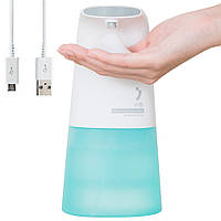 Автоматический дозатор для жидкого мыла 250 мл, от USB / Cенсорный диспенсер для мыла-пены