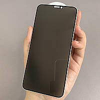 Защитное стекло для Apple iPhone X / Xs приватное антишпион стекло на телефон айфон х / хс черное prv