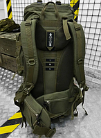 Баул рюкзак армійський колір олива, Армійський рюкзак 100 л із кишенями, Тактичний рюкзак зісу військовийif168