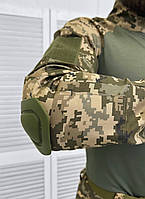 Демисезонная военная форма, тактический боевой костюм 3 в 1, форма зсу весна-осень, костюм военный пиксель