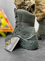 Берці демісезонні тактичні, Тактичні черевики колір оливи, Берці осінні військові хакі if168