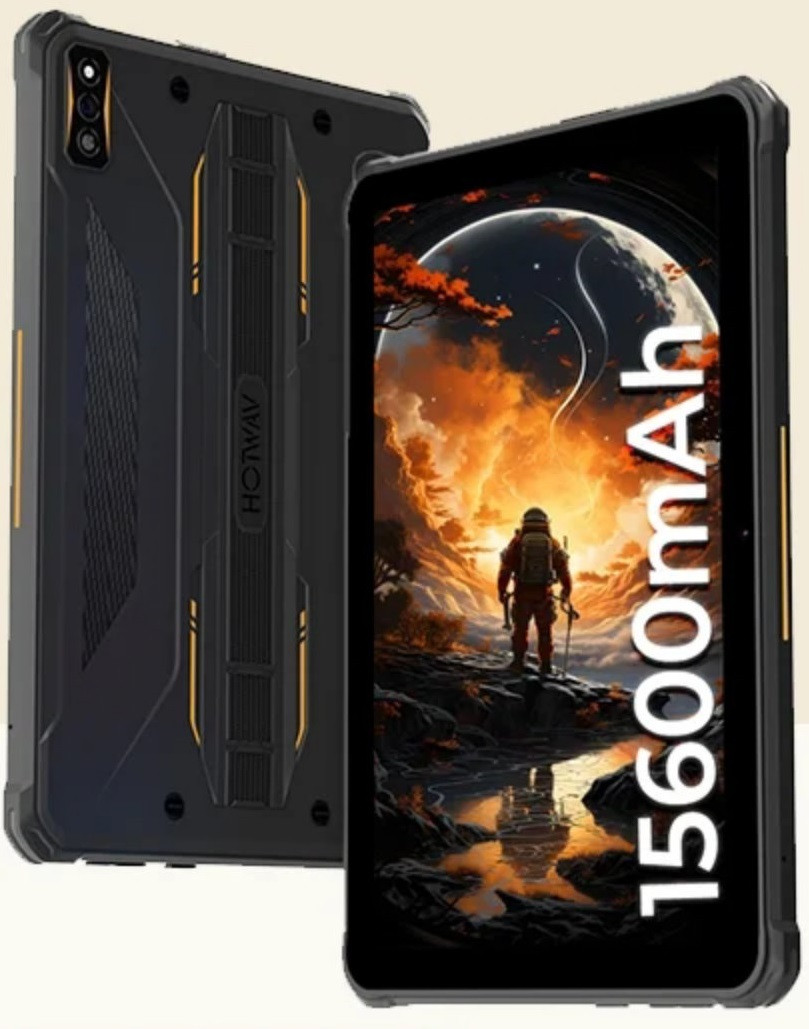 Планшет HOTWAV R7 Orange 4G LTE IP68 IP69K 6\256GB 10.1 дюйм 15600mAh