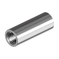 М6x30 10мм сталь шаг 1 гайка соединительная круглая цинк белый [6D20000006D603020R] Metalvis