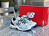 Чоловічі кросівки New Balance 1906R White Blue Black (Білі) Взуття Нью Беланс 1906Р шкіра сітка весна літо, фото 3