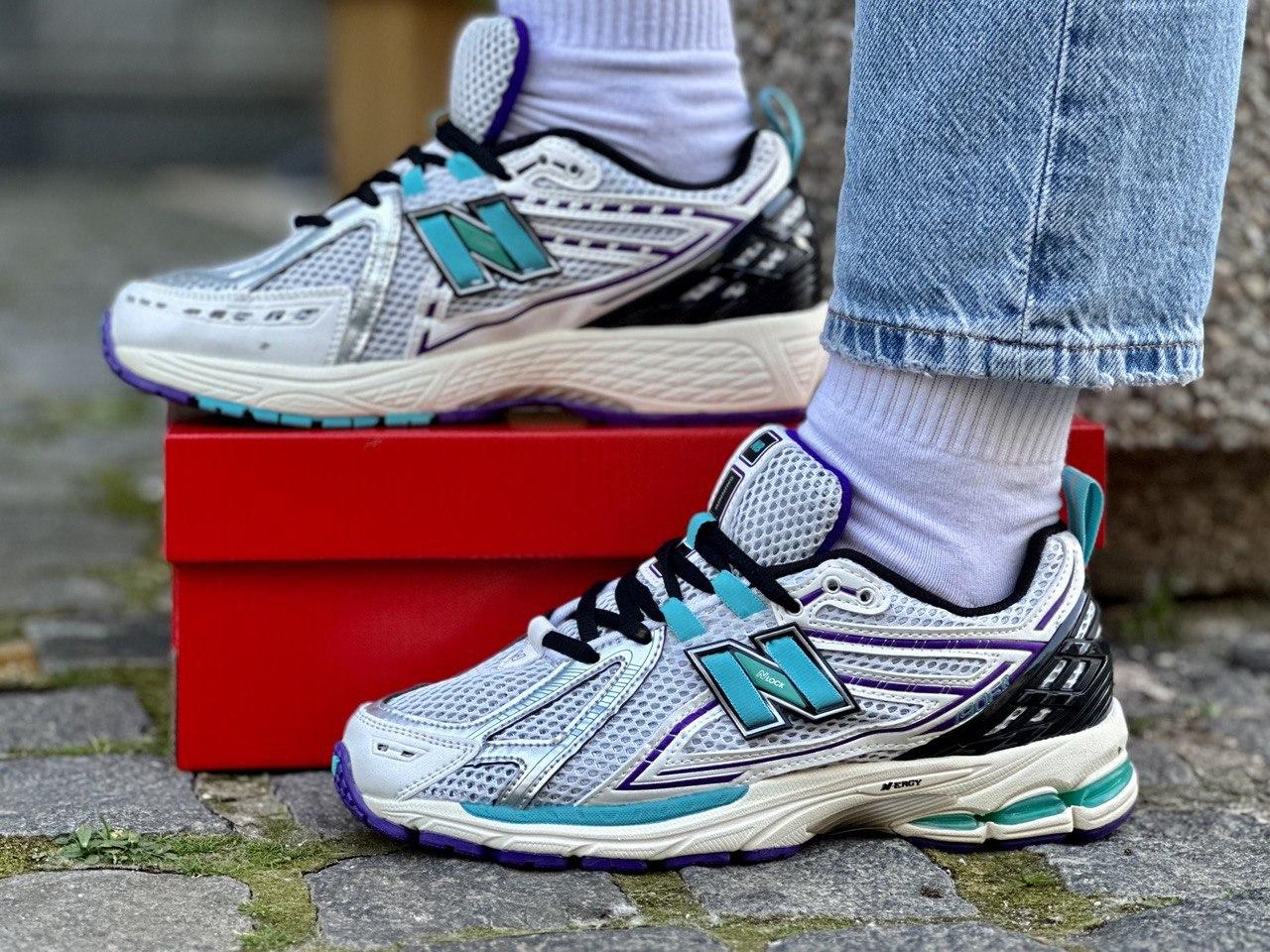 Чоловічі кросівки New Balance 1906R White Blue Black (Білі) Взуття Нью Беланс 1906Р шкіра сітка весна літо