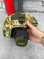 Активні навушники військові Impact, тактичні активні навушники з кріпленнями, навушники армійські зсуif168
