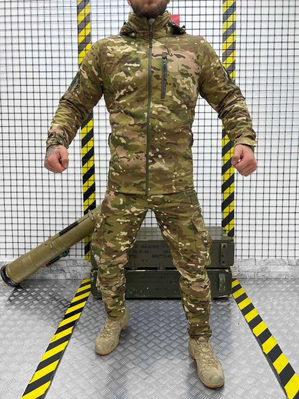 Демісезонна форма 3 в 1, тактичний бойовий костюм мультикам, утеплена форма осінка для зсуif168