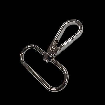 Карабін для сумки 38 мм, колір нікель