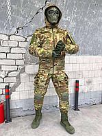 Штурмовой костюм осенний, форма мультикам демисезонная, костюм тактический softshell, форма софтшелл if168 L