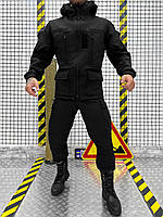 Поліцейська тактична форма, демісезонна форма для поліції, форма чорна тактична soft shell if168