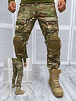 Военные штаны мультикам c наколенниками, брюки тактические рип-стоп, штаны военные камуфляж зсу if168