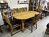 Комплект стіл та 6 стільців з натурального дуба (Нідерланди), фото 3