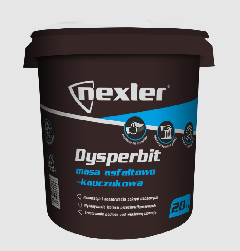 Мастика бітумно-каучукова для покрівлі та г/і NEXTER Disperbit 20 кг