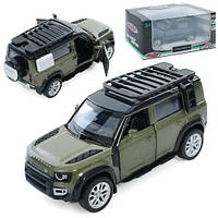 Джип АвтоСвіт, 1:43, Land Rover, металл, инерц, 11,5см, открываются двери, резиновые колеса, 2 цвета, в кор.