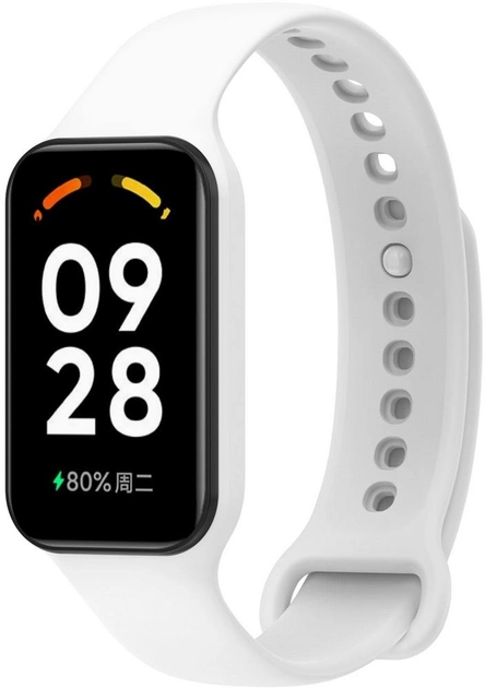 Силіконовий ремінець для Xiaomi Redmi Smart Band 2 (White), фото 1