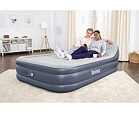 Надувная кровать со спинкой и с встроенным электро насосом Bestway 67923 (226-152-84)