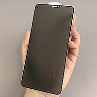 Защитное стекло для Apple iPhone 11 Pro Max приватное антишпион стекло на телефон айфон 11 про макс черное prv