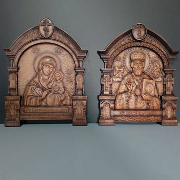 Ікони дерев'яні Розмір 1 ікони 18 х 23 см. Код/Артикул 527