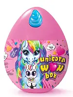 Набор для творчества Danko toys Unicorn WOW Box, яйцо единорог, 24 предмета. Розовое