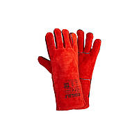 Защитные перчатки Sigma краги сварщика р10.5, класс АВ, длина 35см (красные) (9449341)(1694238948756)