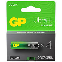 Бат. GP Ultra PLUS LR6, АА, блистер (15AUPHM-2UE4) 4/40/320