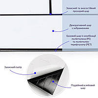 Go Покрытие на пол для стен гибкий ламинат самоклеющаяся виниловая плитка самоклейка 600х600х1,5мм (СВП-208)