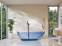 Отдельностоящая ванна Blancarena 1690 x 780 мм синяя Стильная необычная ванна Ванна прозрачная для дома