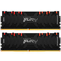 Модуль памяти для компьютера DDR4 16GB (2x8GB) 4266 MHz Renegade RGB Black Kingston Fury (ex.HyperX)