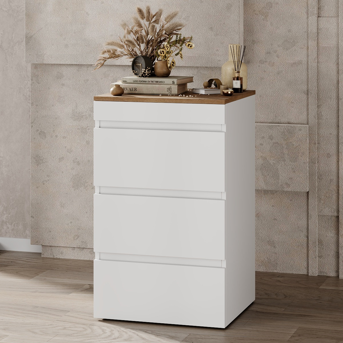 Стол комод трансформер Molli Дуб Евок / Білий діамант, фото 1