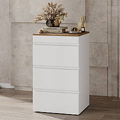 Стол комод трансформер Molli Дуб Евок / Білий діамант