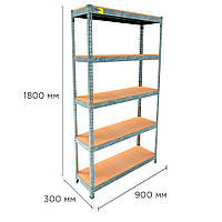RIO Металевий стелаж MRL-1800 ( 900x300) оцинкований