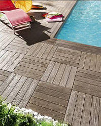 Уцінка каменю 50х50х3,5 терасний TEN, тон Дерево TENNESSEE