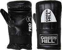Боксерские перчатки из натуральной кожи (7-9 лет) 6 унций Green Hill Pro Черные