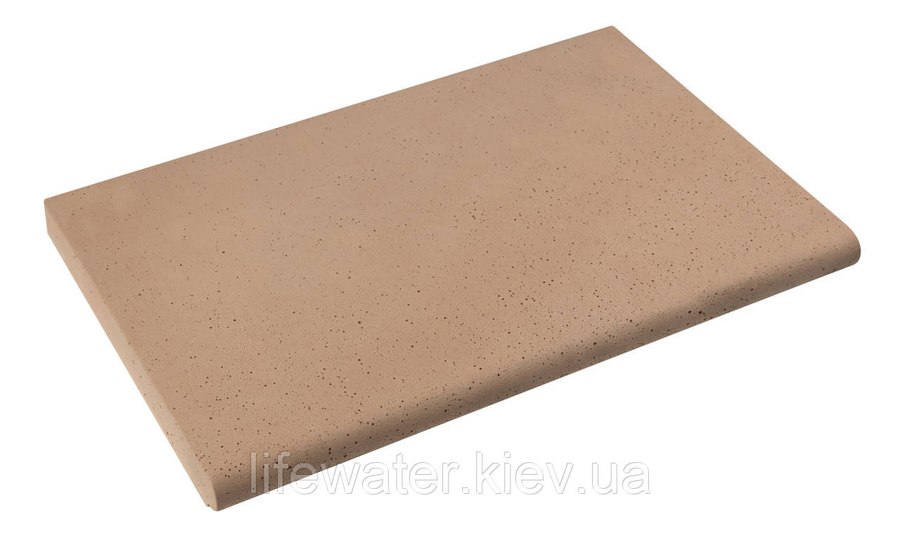 Камінь 33 бортовий плоский 50x33, Rustique bullee, тон Rose Provence 310503