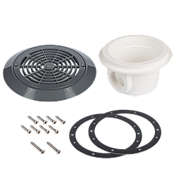 Донний злив під лайнер, латунні вставки, зі вставною кришкою, Антрацит PG-04241T2A