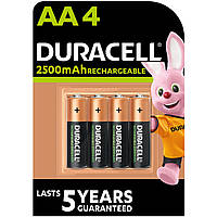 Аккумулятор Duracell AA HR6 2500mAh * 4 (5000394057203 / 5007308)(1839208719756)