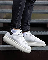 Женские брендовые кроссовки Adidas Stan Smith PF White Black , кеды женские Адидас