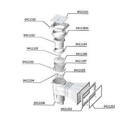 Внутрішня лицьова частина для широкого скіммера під лайнер PG-0421203