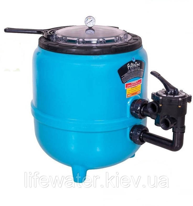 Фільтр 615мм з боковим клапаном для 125кг піску, 15м3/год, PG “FILTRONE LLT” PG-021813LLT