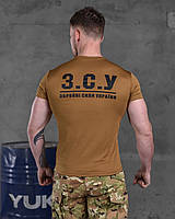 Футболка coolmax койот, тактическая футболка зсу потоотводящая, футболка мужская армейская койот if168