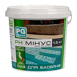 PG-20 рН мінус 1.5кг (Італія) в гранулах з буферним ефектом, 062001 PG-20.1.5