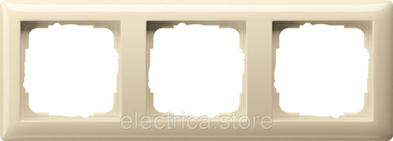 Рамка 3-місна Standard 55 кремовий Gira 021301, фото 1