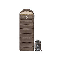 Спальный мешок Naturehike U350 NH20MSD07 Hollow Cotton Left Brown (6927595767221-L)(1758110793756)