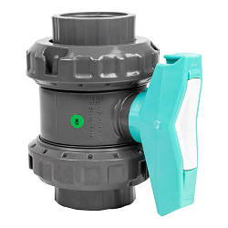 Кульковий кран 32 мм, (клейове з'єднання), PN16, Fitvalf 131113